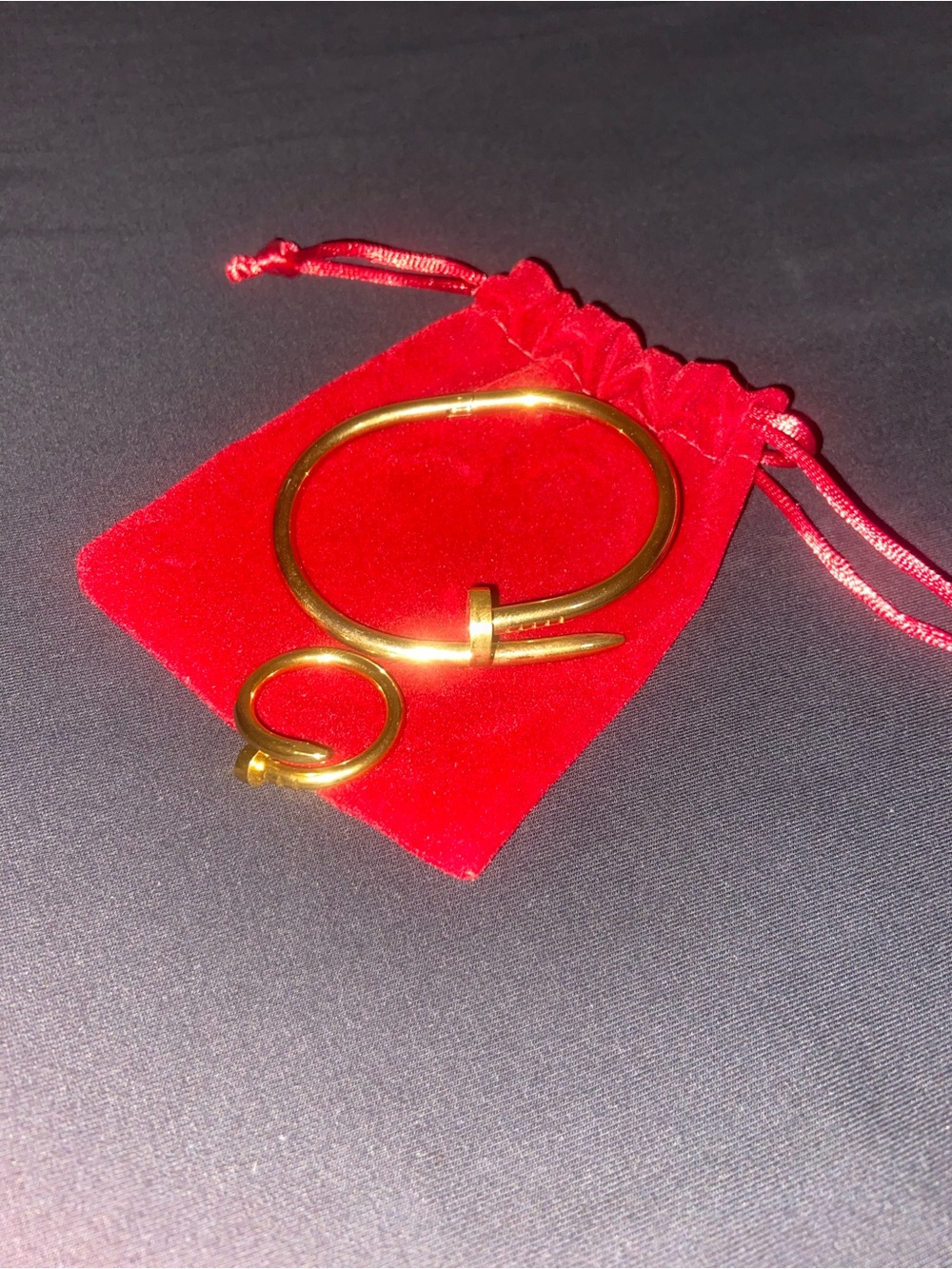 Nail bangle & Ring set - Picture 3 of 3